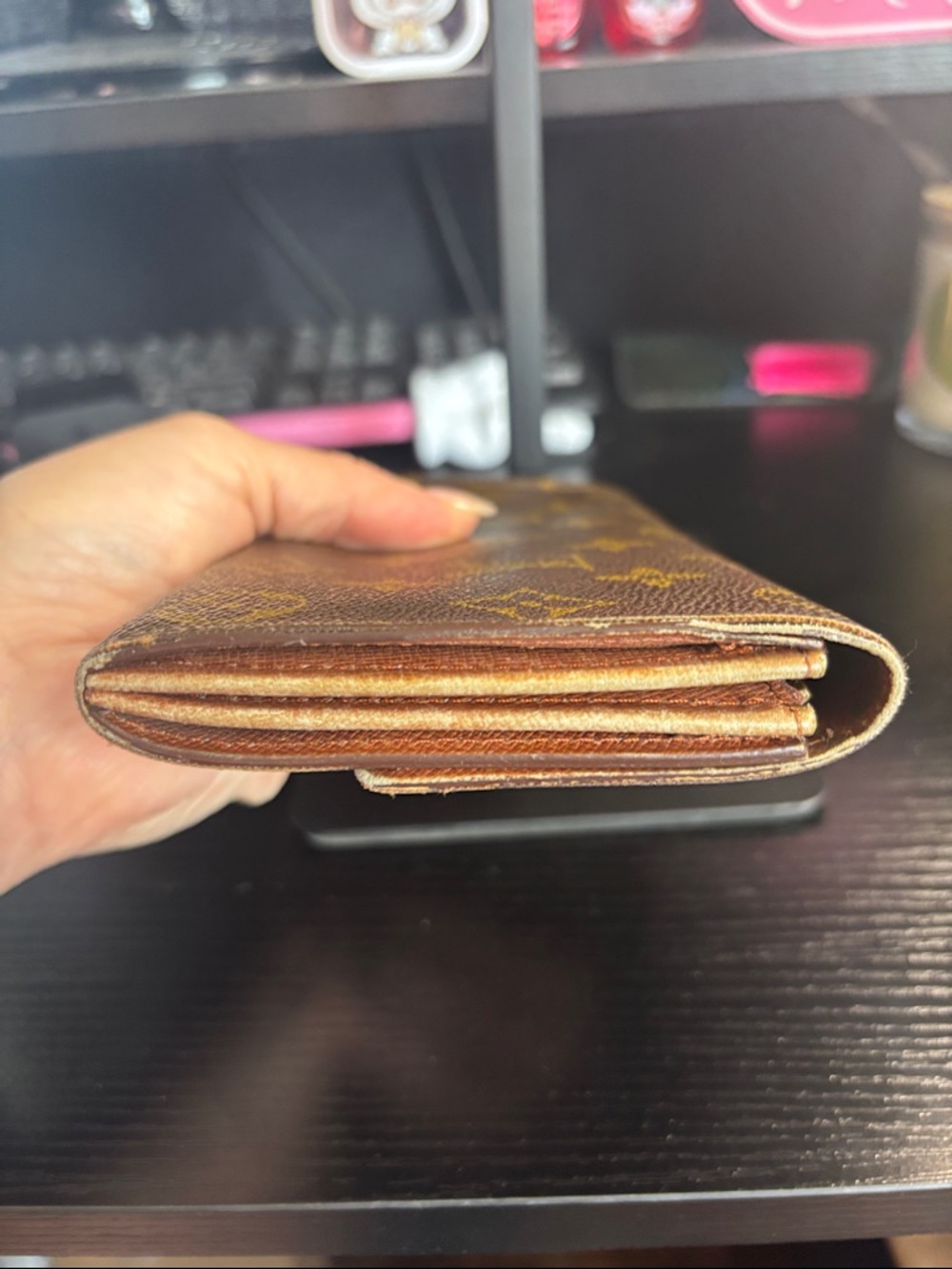 Louis Vuitton Monogram Canvas Wallet in Brown and Gold - Picture 5 of 17